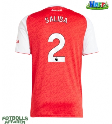 Arsenal William Saliba #2 Hemmatröja 2025-26 Kortärmad